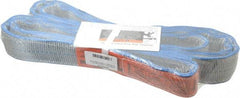 Lift-All - 5' Long x 2" Wide, 12,400 Lb Vertical Capacity, 2 Ply, Nylon Web Sling - 9,900 Lb Choker Capacity - Apex Tool & Supply