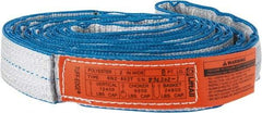 Lift-All - 8' Long x 2" Wide, 12,400 Lb Vertical Capacity, 2 Ply, Nylon Web Sling - 9,900 Lb Choker Capacity - Apex Tool & Supply