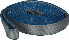 Lift-All - 12' Long x 2" Wide, 12,400 Lb Vertical Capacity, 2 Ply, Nylon Web Sling - 9,900 Lb Choker Capacity - Apex Tool & Supply
