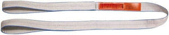 Lift-All - 5' Long x 6" Wide, 16,300 Lb Vertical Capacity, 2 Ply, Polyester Web Sling - 13,000 Lb Choker Capacity - Apex Tool & Supply
