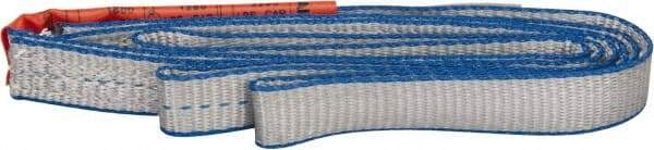 Lift-All - 6' Long x 1" Wide, 1,600 Lb Vertical Capacity, 1 Ply, Polyester Web Sling - 1,250 Lb Choker Capacity - Apex Tool & Supply