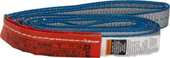 Lift-All - 8' Long x 1" Wide, 1,600 Lb Vertical Capacity, 1 Ply, Polyester Web Sling - 1,250 Lb Choker Capacity - Apex Tool & Supply