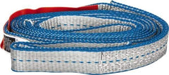 Lift-All - 10' Long x 1" Wide, 1,600 Lb Vertical Capacity, 1 Ply, Polyester Web Sling - 1,250 Lb Choker Capacity - Apex Tool & Supply