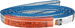 Lift-All - 8' Long x 1" Wide, 3,200 Lb Vertical Capacity, 2 Ply, Polyester Web Sling - 2,500 Lb Choker Capacity - Apex Tool & Supply