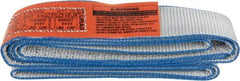 Lift-All - 6' Long x 2" Wide, 3,200 Lb Vertical Capacity, 1 Ply, Polyester Web Sling - 2,500 Lb Choker Capacity - Apex Tool & Supply