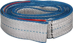 Lift-All - 8' Long x 2" Wide, 3,200 Lb Vertical Capacity, 1 Ply, Polyester Web Sling - 2,500 Lb Choker Capacity - Apex Tool & Supply