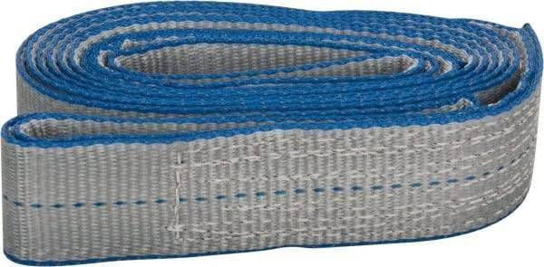 Lift-All - 10' Long x 2" Wide, 3,200 Lb Vertical Capacity, 1 Ply, Polyester Web Sling - 2,500 Lb Choker Capacity - Apex Tool & Supply