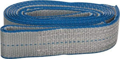 Lift-All - 10' Long x 2" Wide, 3,200 Lb Vertical Capacity, 1 Ply, Polyester Web Sling - 2,500 Lb Choker Capacity - Apex Tool & Supply