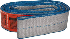 Lift-All - 4' Long x 2" Wide, 6,400 Lb Vertical Capacity, 2 Ply, Polyester Web Sling - 5,000 Lb Choker Capacity - Apex Tool & Supply
