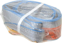 Lift-All - 7' Long x 3" Wide, 4,800 Lb Vertical Capacity, 1 Ply, Polyester Web Sling - 3,800 Lb Choker Capacity - Apex Tool & Supply