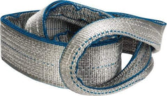 Lift-All - 4' Long x 3" Wide, 8,600 Lb Vertical Capacity, 2 Ply, Polyester Web Sling - 6,900 Lb Choker Capacity - Apex Tool & Supply