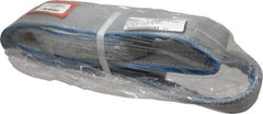 Lift-All - 5' Long x 3" Wide, 8,600 Lb Vertical Capacity, 2 Ply, Polyester Web Sling - 6,900 Lb Choker Capacity - Apex Tool & Supply