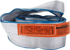 Lift-All - 6' Long x 4" Wide, 11,500 Lb Vertical Capacity, 2 Ply, Polyester Web Sling - 9,200 Lb Choker Capacity - Apex Tool & Supply