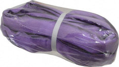 Lift-All - 10' Long x 1" Wide, Polyester Web Sling - 2,100 Lb Choker Capacity, 5/8" Diam Chain, Purple - Apex Tool & Supply