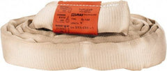 Lift-All - 8' Long x 1-7/8" Wide, Polyester Web Sling - 8,500 Lb Choker Capacity, 1-1/8" Diam Chain, Tan - Apex Tool & Supply