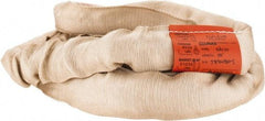 Lift-All - 10' Long x 1-7/8" Wide, Polyester Web Sling - 8,500 Lb Choker Capacity, 1-1/8" Diam Chain, Tan - Apex Tool & Supply