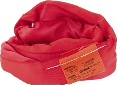 Lift-All - 5' Long x 2" Wide, Polyester Web Sling - 10,600 Lb Choker Capacity, 1-3/8" Diam Chain, Red - Apex Tool & Supply