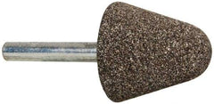 Tru-Maxx - 1-1/4" Head Diam x 1-1/4" Thickness, A4, Tree End, Aluminum Oxide Mounted Point - Medium Grade, 60 Grit, 28,550 RPM - Apex Tool & Supply