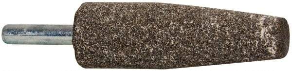 Tru-Maxx - 3/4" Head Diam x 2-1/2" Thickness, A1, Cone End, Aluminum Oxide Mounted Point - Medium Grade, 60 Grit, 20,960 RPM - Apex Tool & Supply