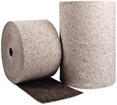 Brady SPC Sorbents - 55 Gal Capacity per Package, Universal Roll - 150' Long x 28-1/2" Wide, Gray, Cellulose - Apex Tool & Supply