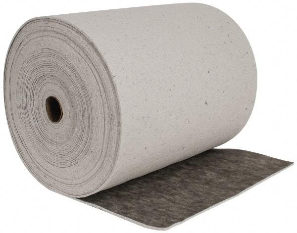 Brady SPC Sorbents - 53 Gal Capacity per Package, Universal Roll - 150' Long x 28-1/2" Wide, Gray, Cellulose - Apex Tool & Supply