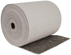 Brady SPC Sorbents - 53 Gal Capacity per Package, Universal Roll - 150' Long x 28-1/2" Wide, Gray, Cellulose - Apex Tool & Supply