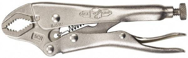 Irwin - 7" OAL Curved Jaw Locking Pliers - 3/4" Jaw Width, 1-7/8" Jaw Depth, 1-5/8" Jaw Opening, Standard Handle - Apex Tool & Supply