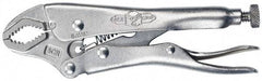 Irwin - 5" OAL Curved Jaw Locking Pliers - 3/4" Jaw Width, 2-1/4" Jaw Depth, 1-1/2" Jaw Opening, Standard Handle - Apex Tool & Supply