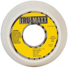 Tru-Maxx - 4" Diam, 1-1/4" Hole Size, 1-1/2" Overall Thickness, 80 Grit, Type 11 Tool & Cutter Grinding Wheel - Medium Grade, Aluminum Oxide, K Hardness, 5,730 RPM - Apex Tool & Supply