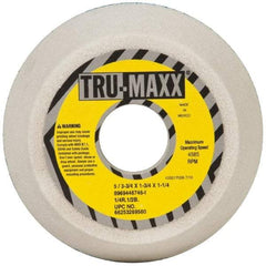 Tru-Maxx - 5" Diam, 1-3/4" Hole Size, 1-3/4" Overall Thickness, 46 Grit, Type 11 Tool & Cutter Grinding Wheel - Coarse Grade, Aluminum Oxide, I Hardness, 4,585 RPM - Apex Tool & Supply