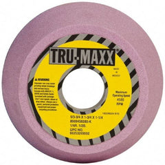 Tru-Maxx - 5" Diam, 1-1/4" Hole Size, 1-3/4" Overall Thickness, 80 Grit, Type 11 Tool & Cutter Grinding Wheel - Medium Grade, Aluminum Oxide, K Hardness, 4,585 RPM - Apex Tool & Supply