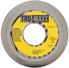 Tru-Maxx - 4" Diam, 1-1/4" Hole Size, 1-1/2" Overall Thickness, 120 Grit, Type 11 Tool & Cutter Grinding Wheel - Fine Grade, Aluminum Oxide, K Hardness, 5,730 RPM - Apex Tool & Supply