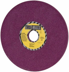 Tru-Maxx - 8" Diam x 1-1/4" Hole x 1/2" Thick, I Hardness, 60 Grit Surface Grinding Wheel - Aluminum Oxide, Type 1, Medium Grade, 3,600 Max RPM, No Recess - Apex Tool & Supply