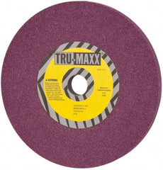 Tru-Maxx - 10" Diam x 1-1/4" Hole x 3/4" Thick, J Hardness, 46 Grit Surface Grinding Wheel - Aluminum Oxide, Type 1, Coarse Grade, 3,250 Max RPM, No Recess - Apex Tool & Supply
