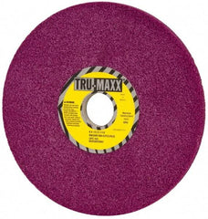 Tru-Maxx - 8" Diam x 1-1/4" Hole x 1/2" Thick, G Hardness, 60 Grit Surface Grinding Wheel - Aluminum Oxide, Type 1, Coarse Grade, 3,600 Max RPM, No Recess - Apex Tool & Supply