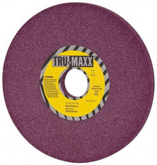Tru-Maxx - 7" Diam x 1-1/4" Hole x 1/2" Thick, K Hardness, 46 Grit Surface Grinding Wheel - Aluminum Oxide, Type 1, Coarse Grade, 3,600 Max RPM, No Recess - Apex Tool & Supply