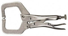 Paramount - 11" OAL C-Clamp Locking Pliers - 2-5/8" Jaw Depth, 3-3/8" Jaw Opening, Standard Handle - Apex Tool & Supply