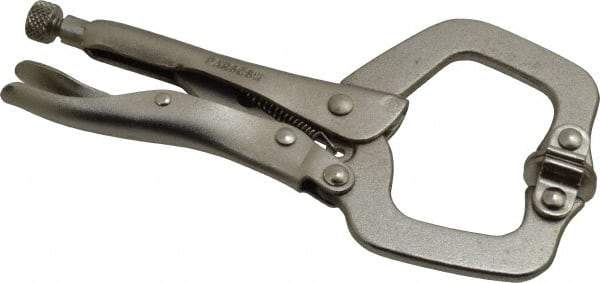 Paramount - 6" OAL C-Clamp Locking Pliers - 1-1/2" Jaw Depth, 2" Jaw Opening, Standard Handle - Apex Tool & Supply