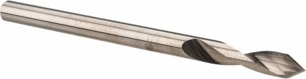 Accupro - 1/8" Body Diam, 60°, 2" OAL, Solid Carbide Spotting Drill - Apex Tool & Supply