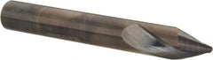 Accupro - 3/8" Body Diam, 60°, 3" OAL, Solid Carbide Spotting Drill - Apex Tool & Supply
