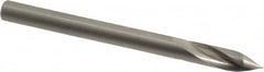 Accupro - 4mm Body Diam, 60°, 51mm OAL, Solid Carbide Spotting Drill - Apex Tool & Supply