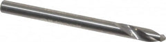 Accupro - 4mm Body Diam, 120°, 51mm OAL, Solid Carbide Spotting Drill - Apex Tool & Supply