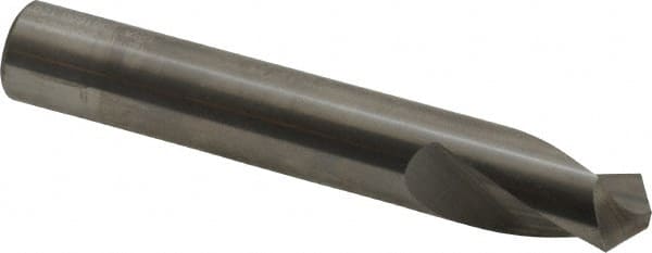 Accupro - 12mm Body Diam, 120°, 76mm OAL, Solid Carbide Spotting Drill - Apex Tool & Supply