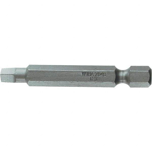 Wiha - #2" Square Size Power Bit - 1/4" Drive, 2" OAL - Apex Tool & Supply