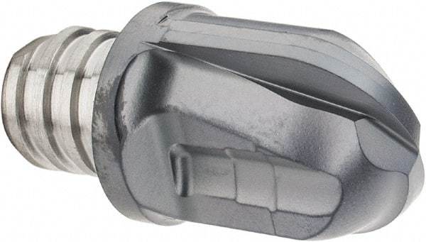 Iscar - MM HRF Grade IC903 Carbide Ball Nose Milling Tip Insert - TiAlN Finish, 2 Flutes, 1/2" Cutting Diam, 1/2" Depth of Cut, 0.64" Extension - Apex Tool & Supply