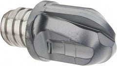 Iscar - MM HRF Grade IC903 Carbide Ball Nose Milling Tip Insert - TiAlN Finish, 2 Flutes, 1/2" Cutting Diam, 1/2" Depth of Cut, 0.64" Extension - Apex Tool & Supply