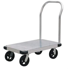 Value Collection - 2,000 Lb Capacity Aluminum Platform Truck - Aluminum Deck, 24" OAW - Apex Tool & Supply