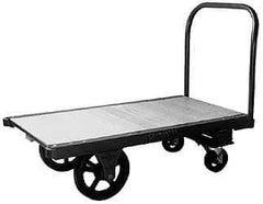 Fairbanks - 2,800 Lb Capacity Steel Platform Truck - Hardwood Deck, 36" OAW - Apex Tool & Supply