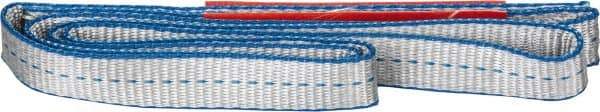 Lift-All - 3' Long x 1" Wide, 3,200 Lb Vertical Capacity, 1 Ply, Polyester Web Sling - 2,500 Lb Choker Capacity - Apex Tool & Supply
