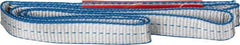 Lift-All - 3' Long x 1" Wide, 3,200 Lb Vertical Capacity, 1 Ply, Polyester Web Sling - 2,500 Lb Choker Capacity - Apex Tool & Supply